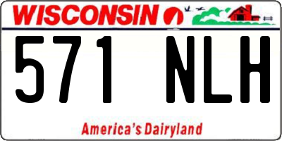 WI license plate 571NLH