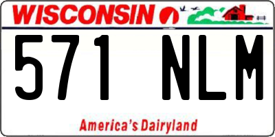 WI license plate 571NLM