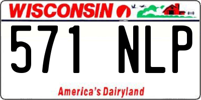 WI license plate 571NLP