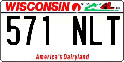 WI license plate 571NLT