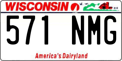 WI license plate 571NMG