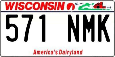 WI license plate 571NMK