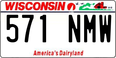 WI license plate 571NMW
