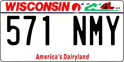 WI license plate 571NMY