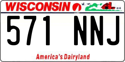 WI license plate 571NNJ