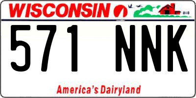WI license plate 571NNK