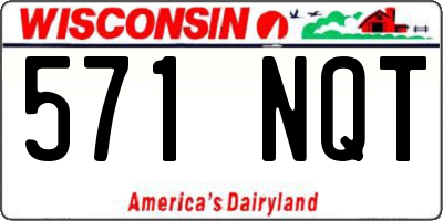 WI license plate 571NQT