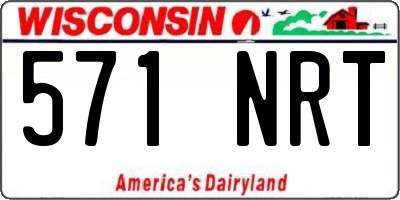 WI license plate 571NRT
