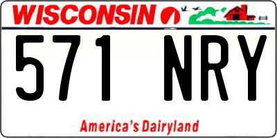 WI license plate 571NRY