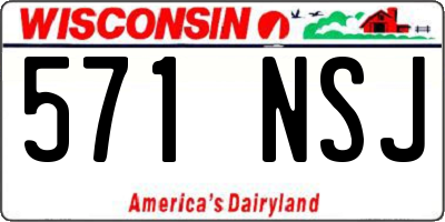 WI license plate 571NSJ