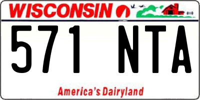 WI license plate 571NTA