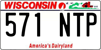 WI license plate 571NTP