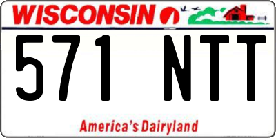 WI license plate 571NTT