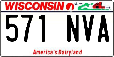 WI license plate 571NVA