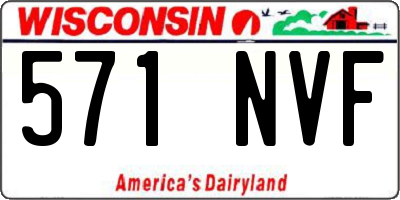 WI license plate 571NVF