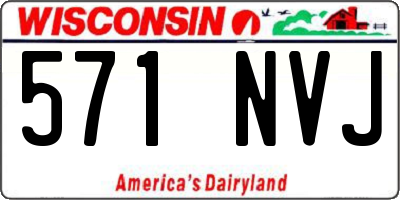 WI license plate 571NVJ