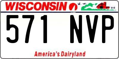 WI license plate 571NVP