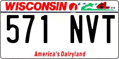 WI license plate 571NVT