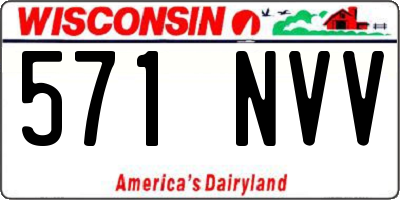 WI license plate 571NVV