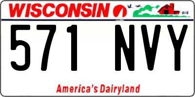 WI license plate 571NVY