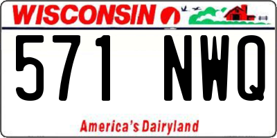 WI license plate 571NWQ