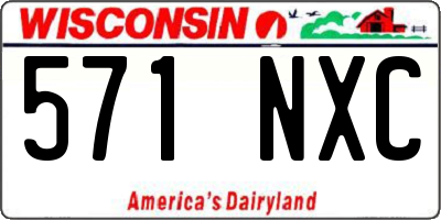 WI license plate 571NXC