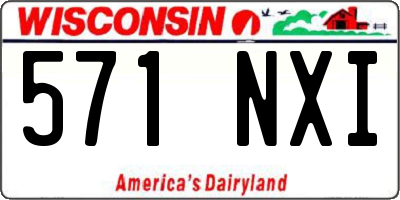 WI license plate 571NXI