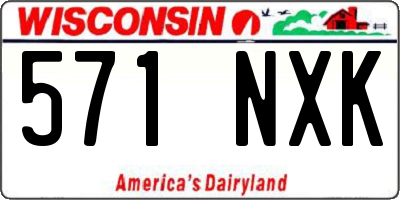WI license plate 571NXK