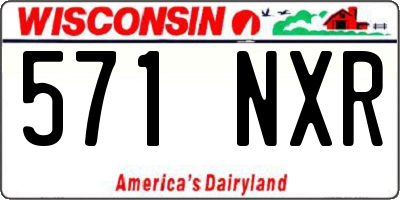 WI license plate 571NXR