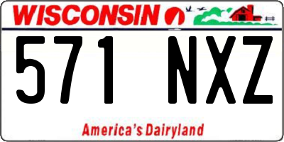 WI license plate 571NXZ