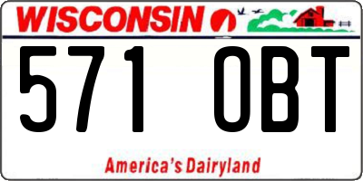 WI license plate 571OBT