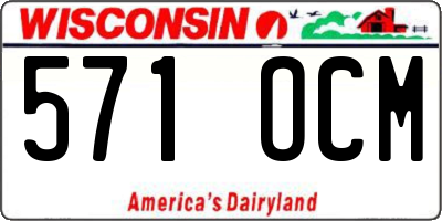 WI license plate 571OCM