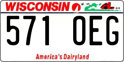 WI license plate 571OEG
