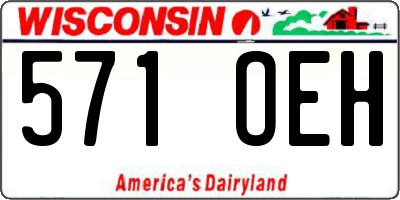 WI license plate 571OEH