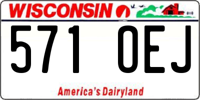 WI license plate 571OEJ