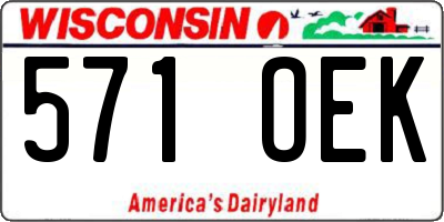 WI license plate 571OEK