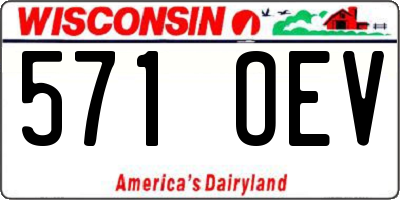WI license plate 571OEV