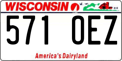 WI license plate 571OEZ