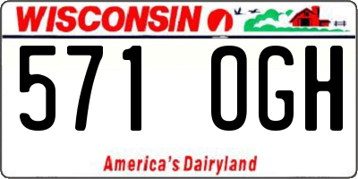 WI license plate 571OGH