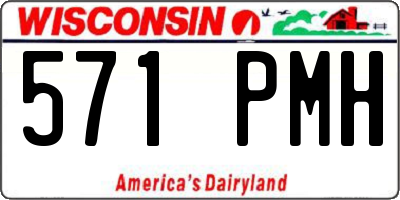 WI license plate 571PMH