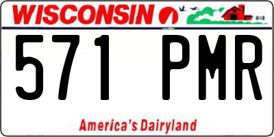 WI license plate 571PMR