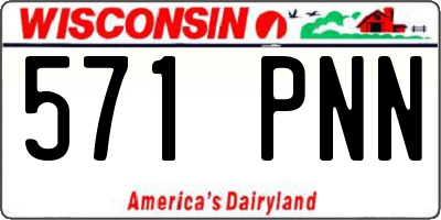 WI license plate 571PNN