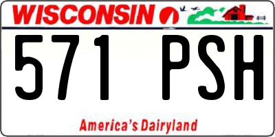 WI license plate 571PSH