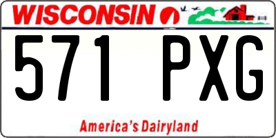 WI license plate 571PXG