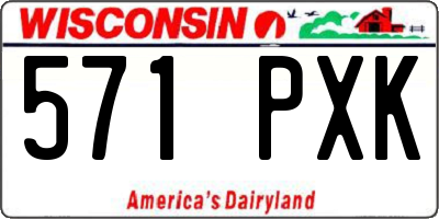 WI license plate 571PXK