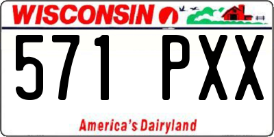 WI license plate 571PXX