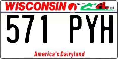 WI license plate 571PYH