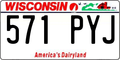 WI license plate 571PYJ