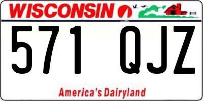 WI license plate 571QJZ