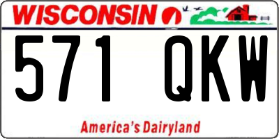 WI license plate 571QKW
